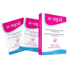 X-Epil - Öl-Tücher nach dem Wachsen Aloe Vera (4 Stk.)
