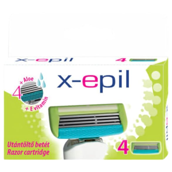 X-Epil - Damenrasierer Ersatzklingen, 4-Klingen-System (4 Stk)