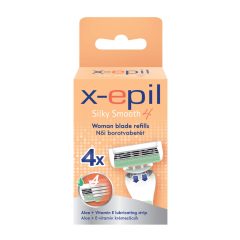   X-Epil Silky Smooth - Damenrasierklinge mit 4 Klingen (4 Stück)