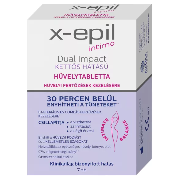 X-Epil Intimo Dual Impact - Dual-Wirkung Vaginaltabletten (7 Stk.)