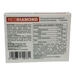   Red Diamond - Natürliches Nahrungsergänzungsmittel für Männer (4 Stück)