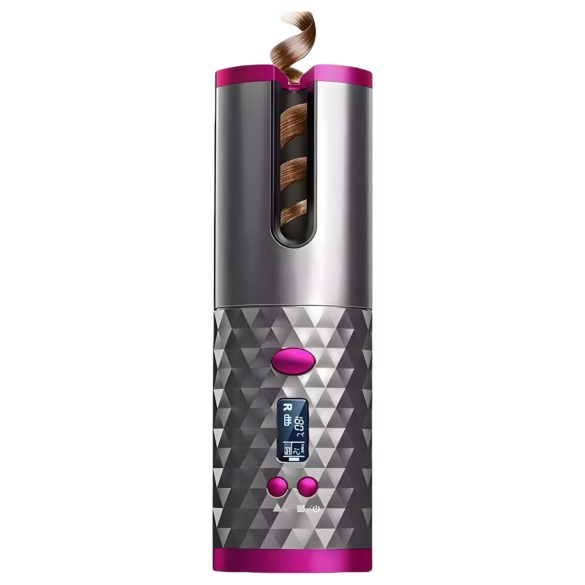 CAC - kabelloses Lockenstab-Set (Grau-Pink)