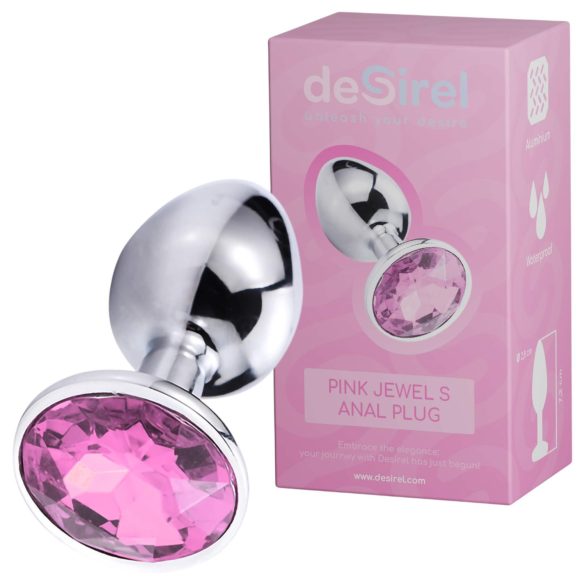 Desirel Pink Jewel S - Anal Plug (Silber-Pink)