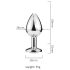 Desirel Pink Jewel S - Anal Plug (Silber-Pink)