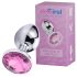 Desirel Pink Jewel M - Anal Plug (Silber-Pink)