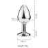 Desirel Pink Jewel M - Anal Plug (Silber-Pink)