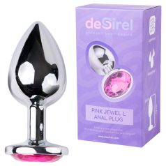 Desirel Pink Jewel L - Anal Plug (Silber-Pink)
