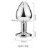 Desirel Pink Jewel L - Anal Plug (Silber-Pink)