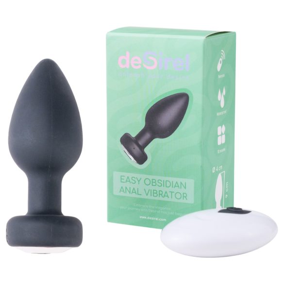 Desirel Easy Obsidian - kabelloser, radioanaler Vibrator (schwarz)