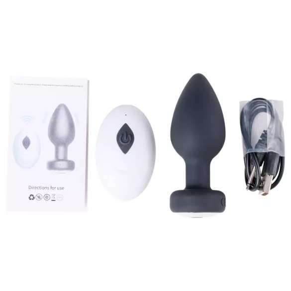 Desirel Easy Obsidian - kabelloser, radioanaler Vibrator (schwarz)