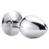 Sunfo - Metall-Analplug mit rosa Stein (silber)