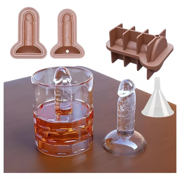 Dildo-Eiswürfelform (blau)