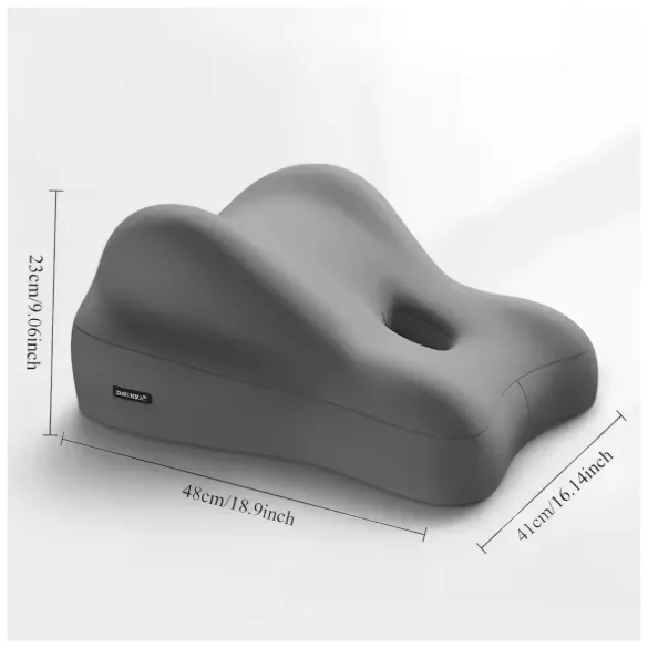 Desirel Magic Pillow - Memory-Schaum-Kissen mit Dildo-Halterung (grau)