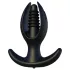 Kangvo - magnetischer, aufblasbarer gerippter Analplug (schwarz)