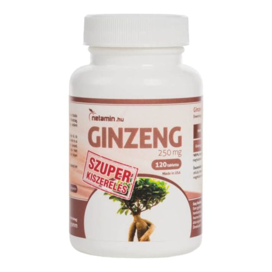 Netamin Ginseng 250mg - Nahrungsergänzungskapseln (40 Stück)
