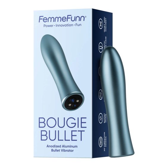 FemmeFunn Bougie - eloxiertes Aluminium Premium-Vibrator (Silber)