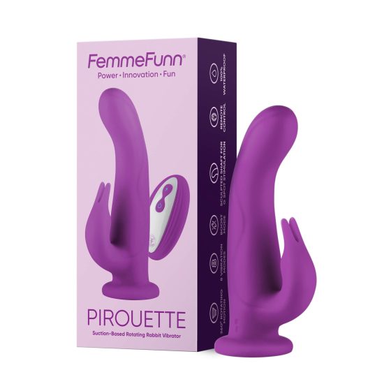 FemmeFunn Pirouette - Akkubetriebener, Funkgesteuerter, Premium Vibrator (Lila)