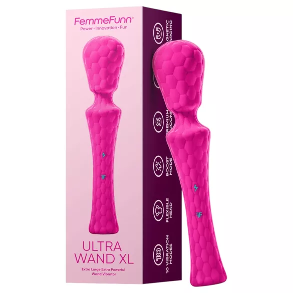 FemmeFunn Ultra Wand XL - Premium Massage-Vibrator (Rosa)