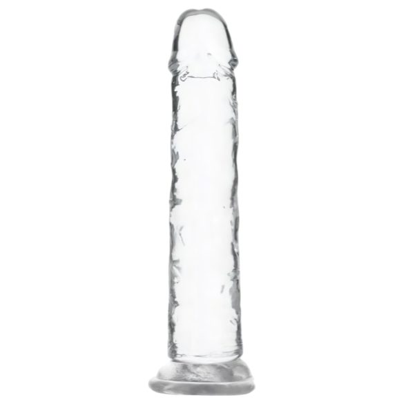 Addiction Crystal - Saugfuß Dildo (transparent) - 18cm