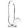 Addiction Crystal - Saugnapf Dildo mit Ährchen (transparent) - 15 cm