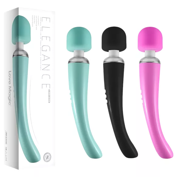 Love Magic Elegance Wand - Akku Massagestab Vibrator (schwarz)