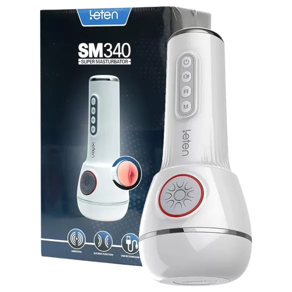 LETEN SM340 - Akku, vibrierender, saugender, stöhnender Masturbator