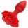 Rosenplug - Wiederaufladbarer, kabelloser Analvibrator (Rot)