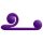 / Snail Vibe Duo - Akku, 3in1 stimulierender Vibrator (Lila)