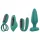 Sex HD - wiederaufladbares, fernbedienbares Vibrator-Set, 4-teilig (grün)