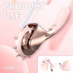   Sex HD - aufladbarer, wasserabweisender Vibrator und Stimulationsrad (Pink)