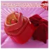 SEX HD Lovely Kiss - leckender-saugender Vibrator (rot)