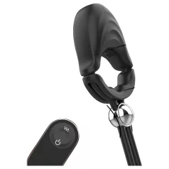   Sex HD - verstellbarer vibrierender Penisring mit Fernbedienung (schwarz)