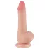 Sliding-Skin - Dildo mit Saugnapf, zweischichtig - 19,5 cm (naturfarben)