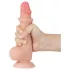 Sliding-Skin - Dildo mit Saugnapf, zweischichtig - 19,5 cm (naturfarben)