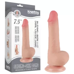   Lovetoy Sliding-Skin - Hoden Doppel-Layer Dildo - 20cm (Natur)