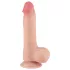 Lovetoy Sliding-Skin - Hoden Doppel-Layer Dildo - 20cm (Natur)