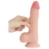 Lovetoy Sliding-Skin - Hoden Doppel-Layer Dildo - 20cm (Natur)