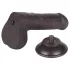 Lovetoy Sliding-Skin - hodensackähnlicher Dildo, zweischichtig - 18,3 cm (braun)