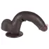Sliding-Skin - Dildo mit Saugnapf und Doppelstruktur - 20,8 cm (braun)