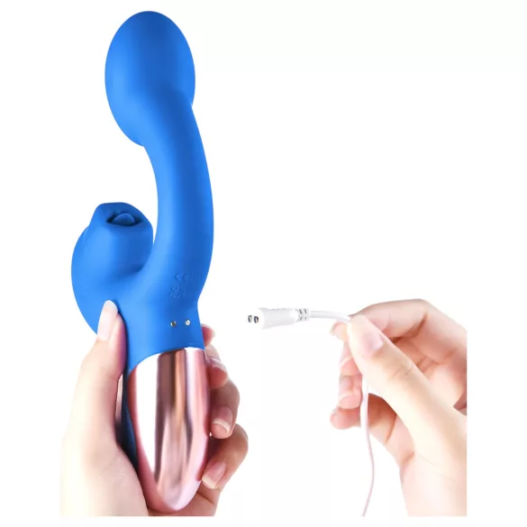 Magic Motion Magic Ponder - 2-in-1 Klitoris-Vibrator mit Arm (Blau)