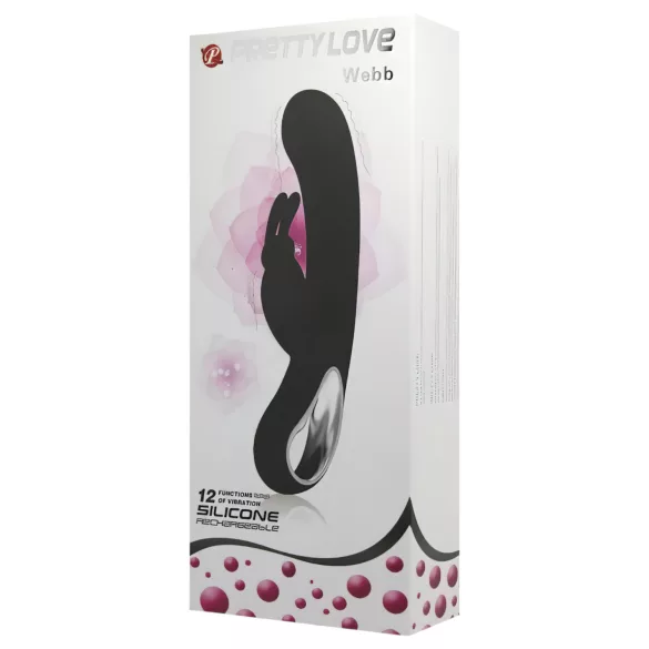 Pretty Love Webb - wasserdicht, Klitorisarm-Vibrator (schwarz)