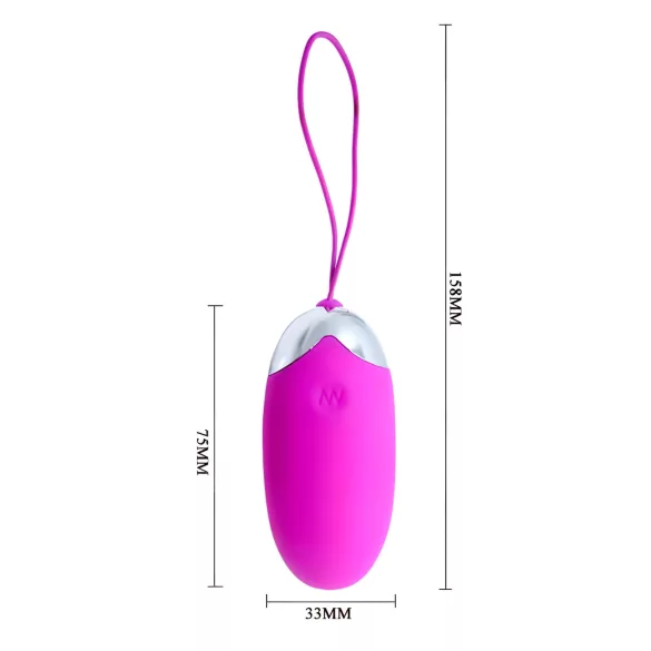 Pretty Love Berger - Wiederaufladbares, fernsteuerbares Vibroei (Pink)
