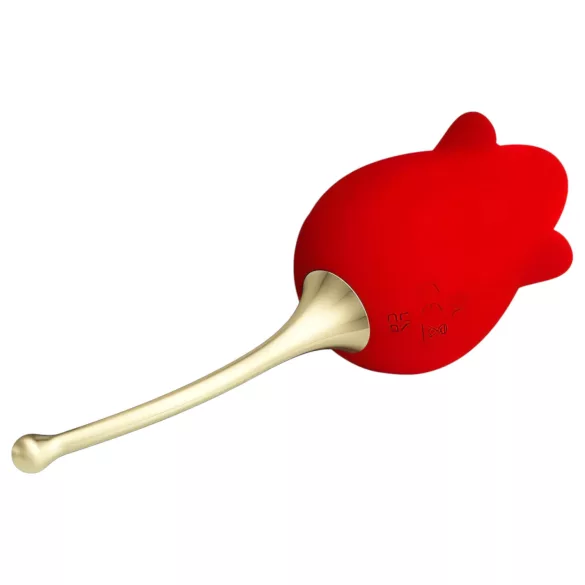 Pretty Love Rose Lover - Zungen-Vibrator 2in1 für die Klitoris (rot)