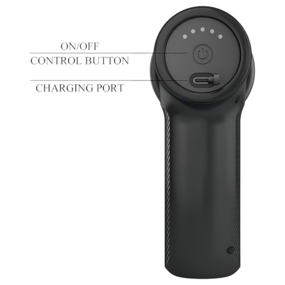 Pretty Love Dj Doctor - Stoßpistolen-Vibrator für Damen (Schwarz)