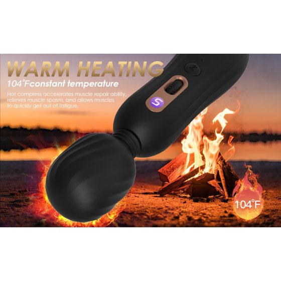Seawind Myron - aufladbarer, erwärmender Massage-Vibrator (schwarz)