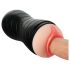 Vibeconnect - Lebensechtes Mund- & Vaginalmasturbator (Natur-Schwarz)