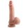 Dual-Density Naturdildo - 18 cm mit Hoden und Saugnapf