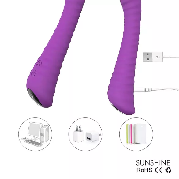 Sex HD Sunshine - Akku G-Punkt Vibrator gerillert (Lila)