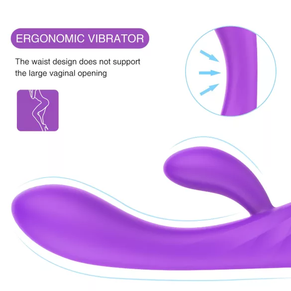 Sex HD Musen - wiederaufladbarer, wasserdichter Vibrator (lila)