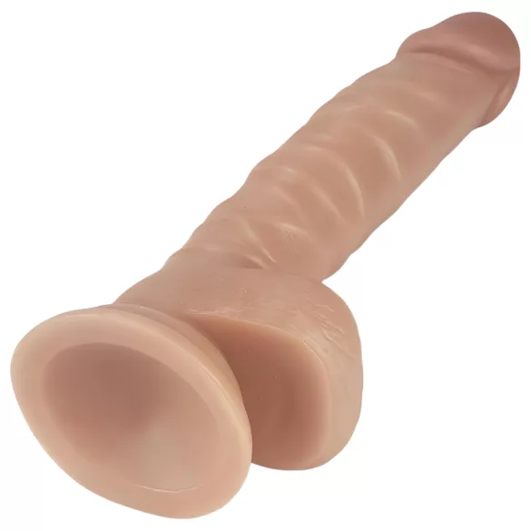 Lovetoy Real Extreme - Dildo mit Saugnapf - 21 cm (natur)